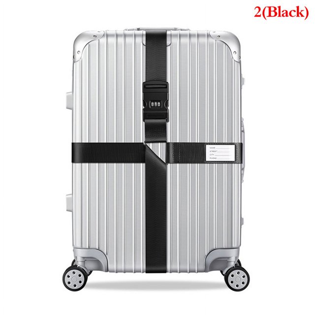 4.2m Nylon 3 Digits Password Lock Luggage Strap Cross Belt Packing Adjustable Travel Suitcase Buckle Strap Baggage Belts A2