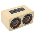 thumbnail image 3 of Retro  Speaker, Portable  Speaker Wood Grain Deep Bass Powerful Sound  For Tablet For Projector Yellow Wood Grain, 3 of 8