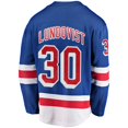 thumbnail image 2 of Henrik Lundqvist New York Rangers NHL Fanatics Breakaway Home Jersey, Medium, 2 of 2