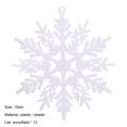 thumbnail image 2 of 12Pcs Convenient Snowflake Ornament Widely Use Plastic Portable Christmas Realistic Snowflake for Festival Red One Size, 2 of 11