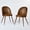 Brown Suede, variant on Homy Casa Suede Upholstered Dining Side Chairs with Wood Legs, Set of 2, Vintage Brown