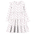 thumbnail image 4 of JDQJBZ Robe à Manches Longues pour Enfants, Imprimé de Cœurs, à Volants Superposés, Tenue d'Été Décontractée, 4 of 5