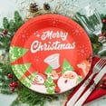 thumbnail image 3 of G Eco-Friendly Disposable Christmas Party Plates 9 Inch 16Pc Set Perfect For Holiday Dinner Decorations Festive Gatherings And Special Events Weight 0.46 Lb, 3 of 7