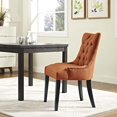 thumbnail image 5 of Hawthorne Collections Chaise Latérale de Salle à Manger Moderne, Orange (Ensemble de 1), 5 of 5