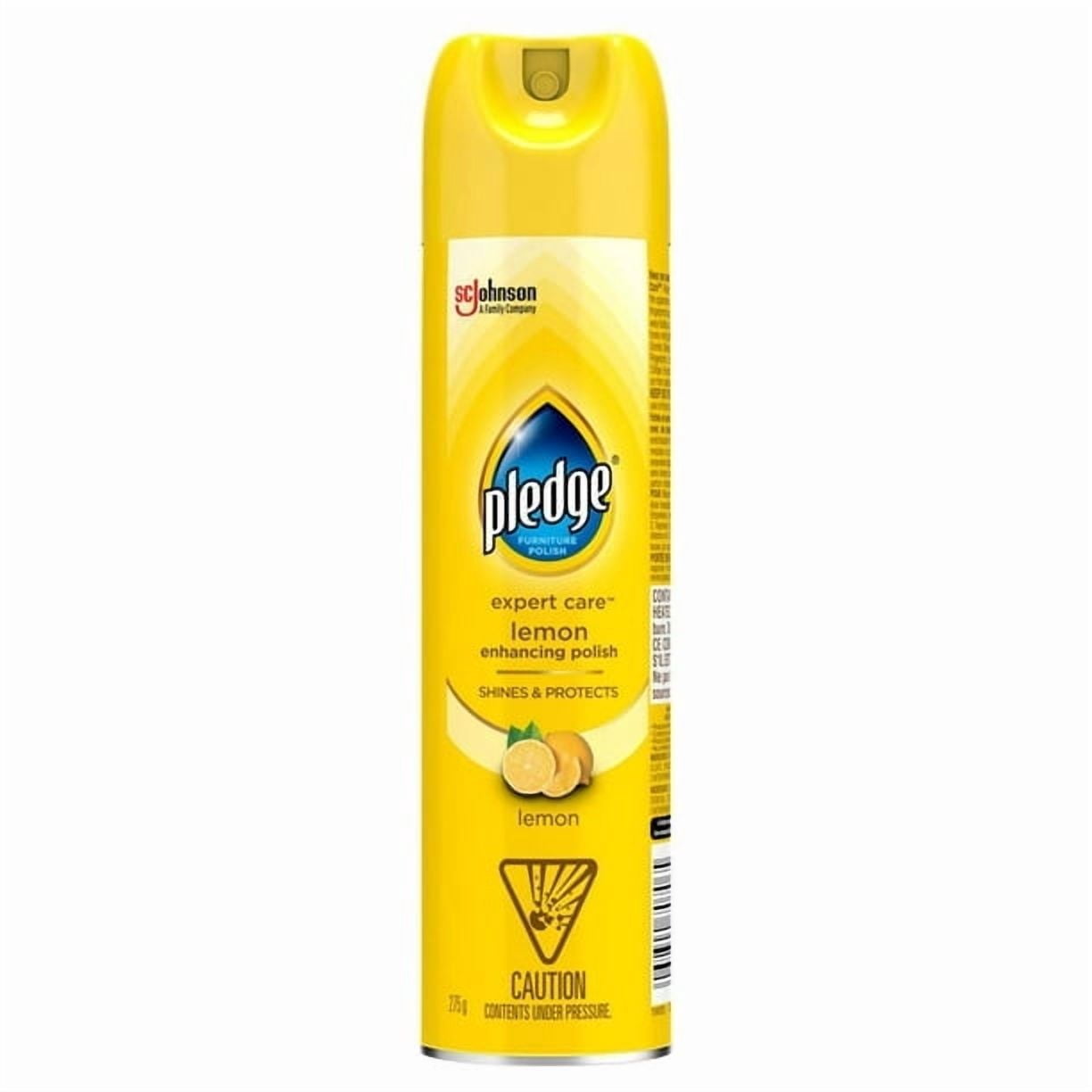 Pledge® Furniture Polish Spray, Shines and Protects, Lemon Scent, 275g, 275g