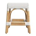 thumbnail image 4 of Butler Specialty Company Robias Rattan Rectangular 18" Dining Stool - White, 4 of 6