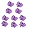 thumbnail image 4 of Shengyu 10Pcs Wood Train Track Adapter for Set Toy Kits Building Stem Building Games Violet, 4 of 6