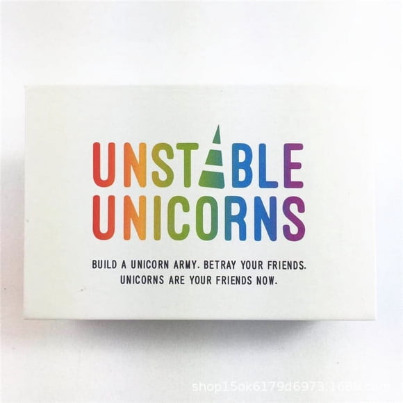 version Anglaise unstable unicorns angry unicorn board game card party board game card toys