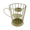 thumbnail image 2 of Cup Holder Mug Shape Coffee Pod Holders Storage Organizer for Counter Coffee Bar, 2 of 2