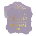 thumbnail image 1 of Inkdotpot Pack Of 100 Thanks From The New Wedding Paper Tags DIY Craft Bracket Shape Real Gold Foil Hang Tags, 1 of 7