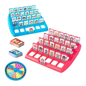 Bunblic Guessing Who Board Game Character Cards Educational Toy Novelty Puzzle Game Funny Family Guessing Game for Valentines Day Gifts , 96 Card with Board