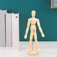 thumbnail image 2 of Wooden Puppet Ornament Mannequin Mini Toy Drawing Doll Human Figure Ornament Figure Drawing Model Manikin Figure Drawing Figure Manikin Body Movable Manikin Toy, 2 of 9