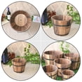 thumbnail image 3 of Shisuyan Baril en Bois Brun 3 Pcs 4.7x3.5x3.9In, 3 of 8