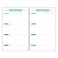 thumbnail image 1 of EeaseCA 40 Sheets A6 Size 6-Hole Paper Refills For Notebook Planner Journal Dairy (Weekly Book), 1 of 4