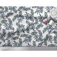 thumbnail image 2 of Soimoi Poly Georgette Fabric Leaves & Floral Block Print Sewing Fabric Yard 52 Inch Wide, 2 of 3
