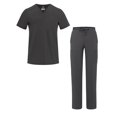 thumbnail image 1 of Adar Addition Scrub Set for Men - Classic V-Neck Scrub Top & Cargo Scrub Pants - A9300 - Pewter - 2X, 1 of 7