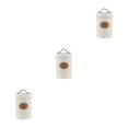 thumbnail image 1 of Wweixi Transparent Tea Jars For Storing And Displaying Favorite Tea Leaves Food Grade Metal Kitchen Storage Jars Jars Kitchen Beige sugar 3Set, 1 of 6