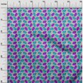 thumbnail image 3 of oneOone Popeline de Coton Tissu Violet Feuille Tropicale avec Texture Rayée Matériel de Robe Tissu Imprimé Tissu au Mètre 56 Pouces de Large, 3 of 4