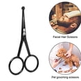 thumbnail image 3 of 105 MM Mustache Scissors Fashionable Durable Different Colors Exquisite Appearance Easy Installment High Gloss Beauty Clipper Black, 3 of 6