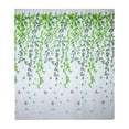 thumbnail image 2 of ZZkhGO Leaf Pattern Sheer Window Voile Curtain, Single Panel Fabric Drape 200x100cm, Polyester Curtain for Living Room, 2 of 7