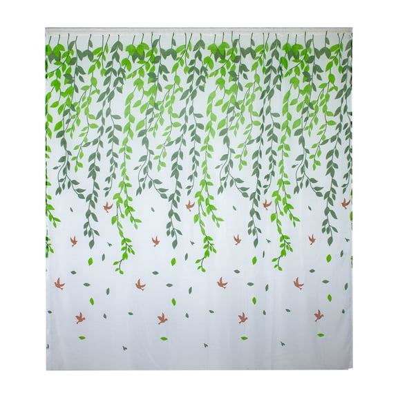 Leaves Sheer Curtain Window Voile Drape 1 Panel Fabric Curtain Sheets Bathroom Shower Suction Cup Curtains Out Thermal Curtains Curtains 52 X 84 Leaf Shower Curtain Temporary Curtains Out Linen