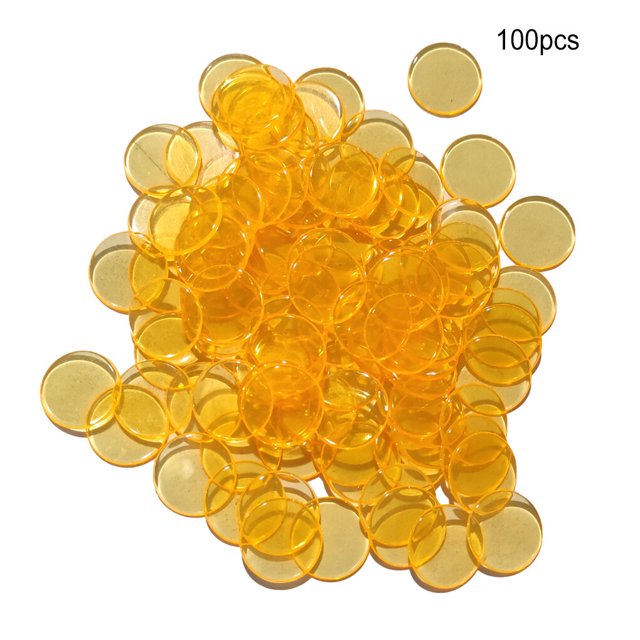 100PCS/Set Plastic 19mm Chips Multi Color 19mm chips Multi Markers Fun Family Club Children Game Supplies Counting Math Toys
