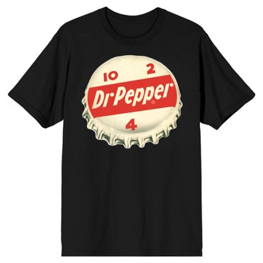 Dr. Pepper Publicité Vintage 10, 2, 4 T-Shirt Noir à Manches Courtes pour Homme - 3TG