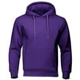 thumbnail image 2 of Mens Camo Hoodie Long Sleeve Drawstring Fleece Lined Solid Color Pullover Sweatshirts, 2 of 6