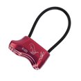 thumbnail image 3 of ATC Rappelling Descender, Double Rope Hole V Shaped Friction Groove Belay And Rappel Device Aluminum  Alloy  For Cave Expansion Sky Blue,Orange,Wine Red, 3 of 8