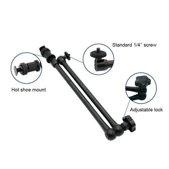 pitrice Aluminum Alloy Camera Magic Arm Crab Super Clamp Pliers Clip For Camera 20in Arm and Clamp