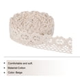 thumbnail image 3 of Unique Bargains Lace Trim Ribbon 30 Yards 1 Inch Cotton Elastic Trim for Craft,Gift Wrappers,Headbands,Beige Style 11, 3 of 5