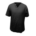 thumbnail image 4 of Plebaso T-Shirts pour Hommes en Coton et Lin à Col Rond, à Boutons, T-Shirts Décontractés, Unis, à Manches Courtes, Légers, Hauts de Plage, 4 of 7