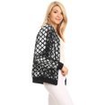 thumbnail image 4 of Fashion Womens Sequin Long Sleeve Front Zip Jacket with Ribbed Cuffs, 4 of 5