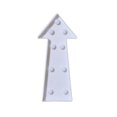 thumbnail image 2 of Fridja Alphabet LED Letter Lights Light Up White Plastic Letters Standing Hanging →, 2 of 2