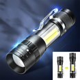 thumbnail image 1 of Feltree LED Flashlight, 1000 Lumens Super Bright Flashlight, Zoomable, Rechargeable Flashlight with 4 Modes, , Powerful Handheld Flashlight, 1 of 8