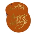 thumbnail image 1 of Inkdotpot Real Gold Foil Happy Holiday Tag Favor Hang Paper Tag 50 Piece, 1 of 1