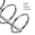 thumbnail image 4 of Unique Bargains 0.79' Dia. 3 Circle Detachable Metal Binder Rings Loose Leaf Rings, Silver Tone 6 Pack, 4 of 6