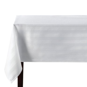 Hometrends nappe à rayures en microfibre 60x84, blanc
