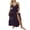Purple, variant on Fortune Women Boho Flowy Long Dress Flower Embroidery Dress Halter Neck Backless Swing Dresses
