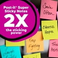 thumbnail image 3 of Post-it Super Sticky Notes, 3 in x 3 in (76 mm x 76 mm), White, 3 of 9
