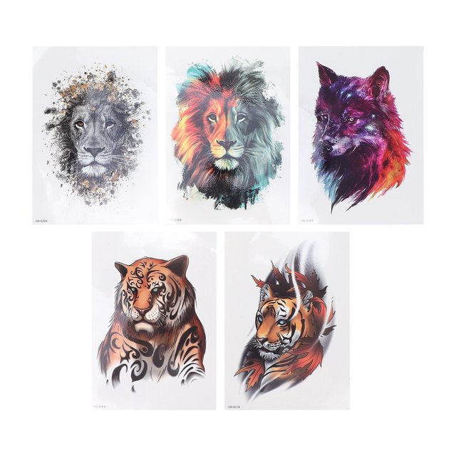 Animal Stickers, Stickers Patch Real-looking Stickers Full Arm Fake Arm Stickers For Back Waist Chest Body For Men Women
