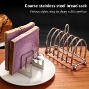 Lubelski Toast Holder Food Grade Rust-proof Stainless Steel Toast Rack Multiple Slice Holes Loaf Stand Gadget Kitchen Accessories