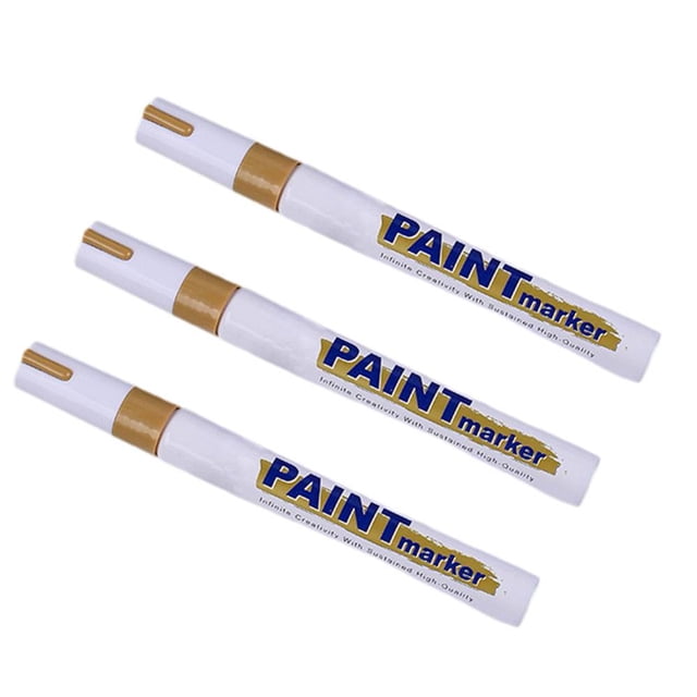 MesaSe 3 PCS Automobile Touch-up Pens Waterproof Industrial Markers Metal Pa M1G7