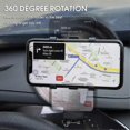 thumbnail image 3 of 360 Rotating Car Phone Mount Dashboard Holder for GPS & 4-7 Inch Smartphones (Black), 3 of 5