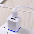 thumbnail image 3 of Usb Wall Charger Double Port Usb Wall Plug Brick Charging Box Adapter Double Usb Charger Block Usb Wall Charger with Smart Charging Cell Phone Wall Chargers for Travel Fast Charging Block, 3 of 5
