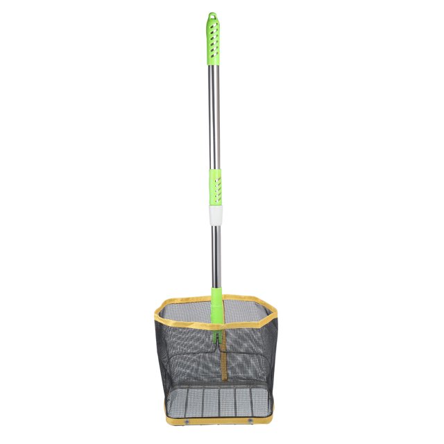 Unique Bargains Portable Stainless Steel Telescopic Ping Pong Table Tennis Ball Picker Collector, Yellow