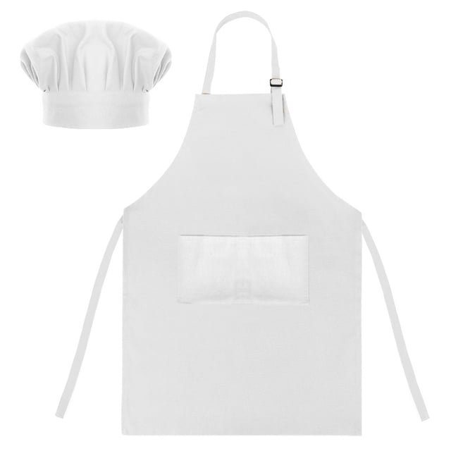 TOPTIE Ensemble de Toque de Chef Ajustable en Toile de Coton pour Adultes, Hommes et Femmes