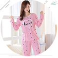 thumbnail image 1 of Autumn Fashion New Ladies o Collar Long Sleeve Large Size Home Printing Home Pajamas Set, 1 of 5