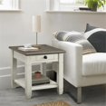 thumbnail image 2 of Lexicon Granby Table d'Appoint en Bois à 1 Tiroir, Blanc Antique, 2 of 6