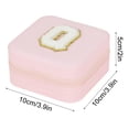 thumbnail image 3 of TopLLC Storage Bins 26 Letters Earring Jewelry Display Storage Box Case Organizer Flannel Tray Holder Gift Storage Bags, 3 of 3